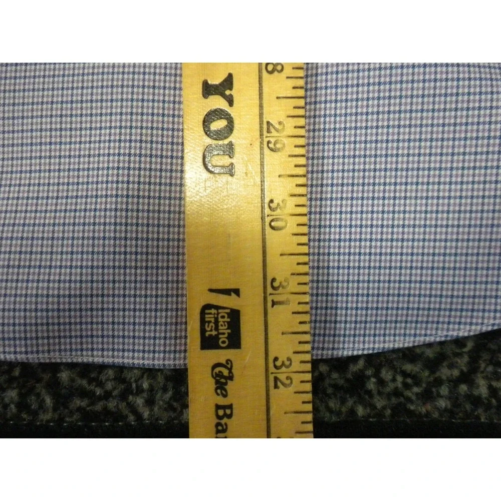 Brooks Brothers Dress Shirt Mens 16-33 XL Purple‎ Button Front Non Iron Supima